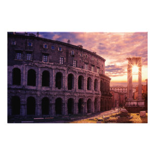 Foto Pôr do sol sobre Roma Coliseu em Roma