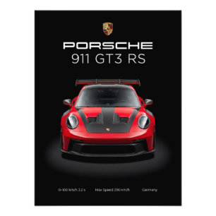 Foto Porsche 911 GT3 RS Supercarro Vermelho