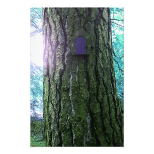 Foto Porta de fada na Poster de árvore