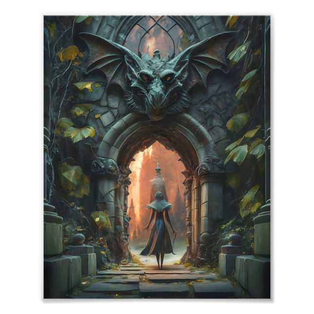 Foto Porta de Gargoyle Mística (Frente)