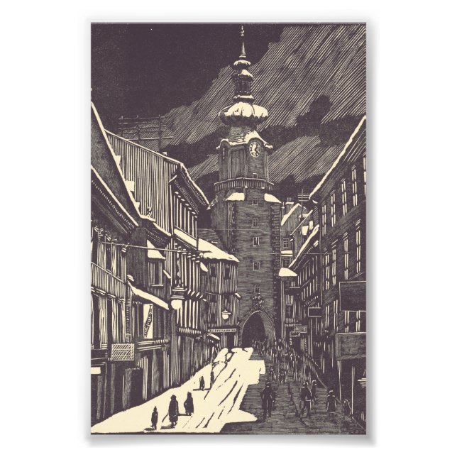 Foto Porta de Miguel em Torre Medieval de Bratislava (Frente)