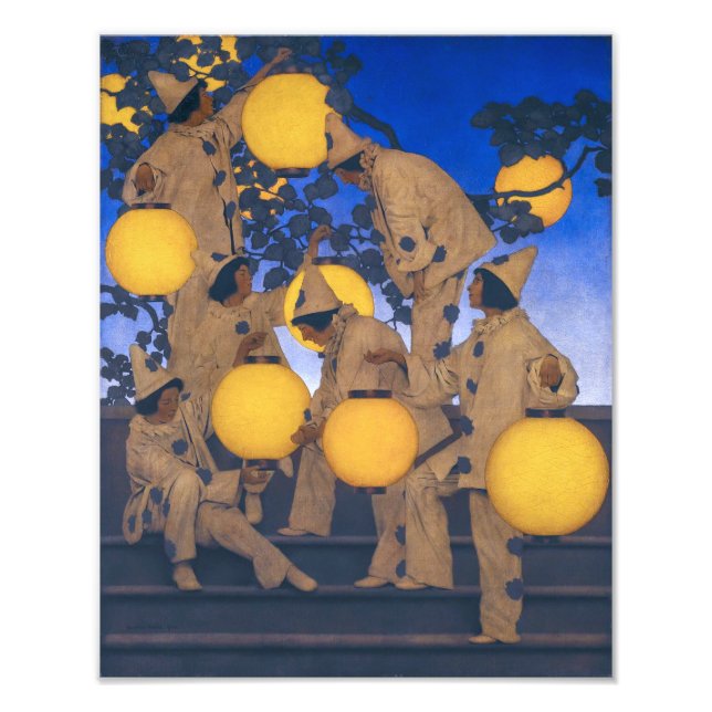 Foto Portadores de Lanternas | Maxfield Parrish | (Frente)