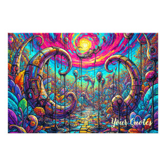 Foto Portal de Paisagem de Sonho Surrealista Colorida F