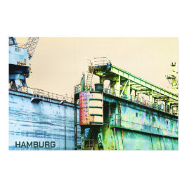 Foto Porto de Hamburgo - Docas - Arte de Sachers -