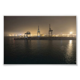 Foto Porto de Hull à Noite – Docklands Industriais