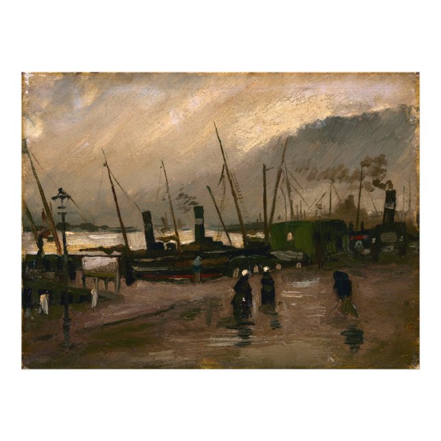 Foto Porto de Pescadores de Amsterdã Tempestade de Vinc (Frente)