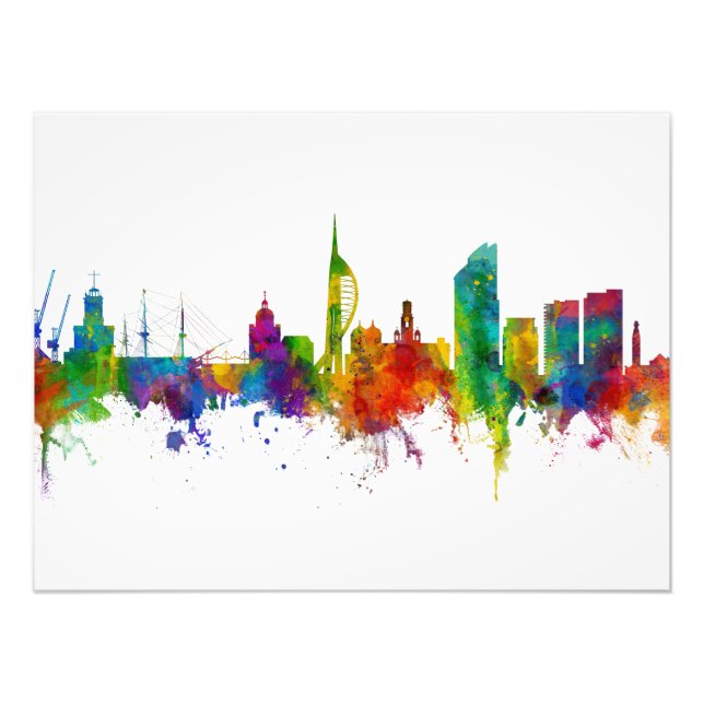 Foto Portsmouth England Skyline (Frente)