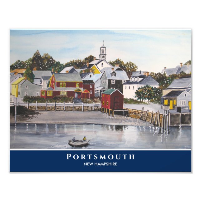 Foto Portsmouth Harbour New Hampshire USA Painting (Frente)