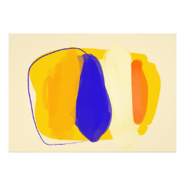 Foto Poster azul e laranja