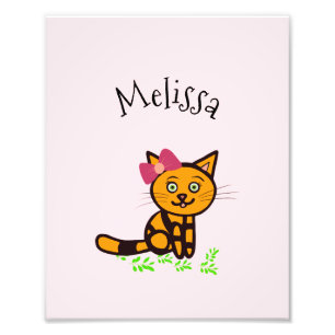 Foto Poster com gato laranja