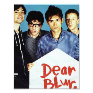 Foto poster da Era Britpop Blur dos anos 90