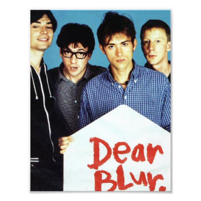 Foto poster da Era Britpop Blur dos anos 90 (Frente)