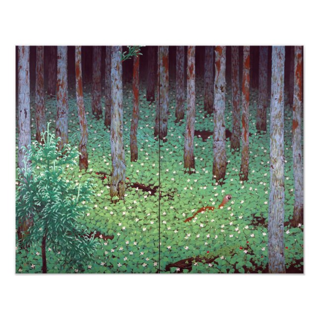 Foto Poster da Floresta de Katayama Bokuyo Mori (Frente)