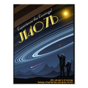 Foto Poster da viagem espacial de J1407b