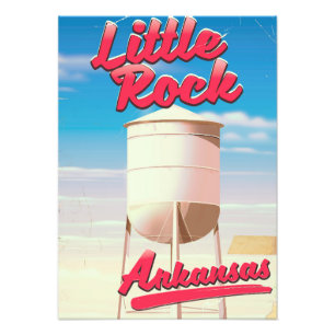 Foto Poster das viagens vintage de Little Rock,