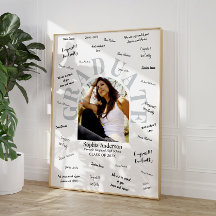 Poster de Assinatura de Convidado de Graduação