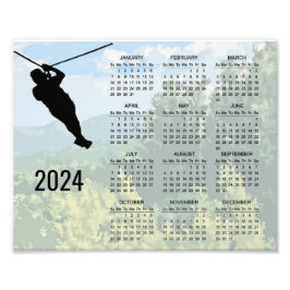 Foto Poster de Calendário do Zipline Adventure 2024