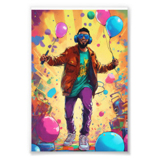 Foto poster de concerto de hip hop dos anos 90