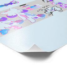 poster de cristal de kittydog