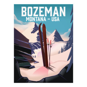 Foto Poster de esqui de Bozeman Montana