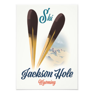Foto Poster de Esqui Jackson Hole Wyoming