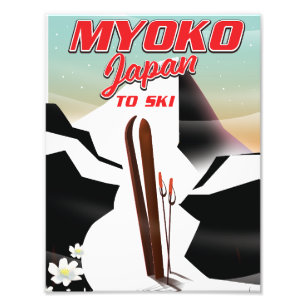 Foto poster de esqui myoko japan