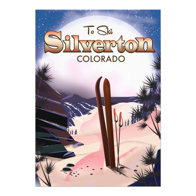 Foto Poster de esqui Silverton Colorado (Frente)