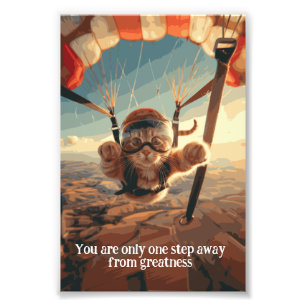 Foto Poster de Gato Inspirador Engraçado Motivacional