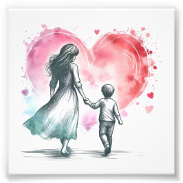 Foto Poster de Mãe e Filho