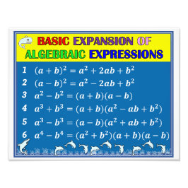 Foto Poster de sala de aula de álgebra e matemática - O