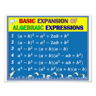 Foto Poster de sala de aula de álgebra e matemática - O