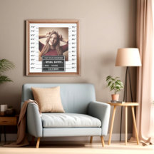 Poster de tiro de lama personalizado engraçado