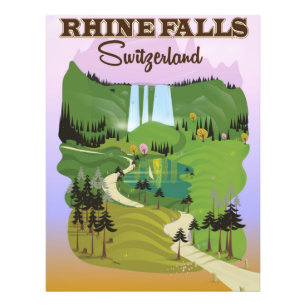 Foto Poster de viagens da suiça de Rhine Falls