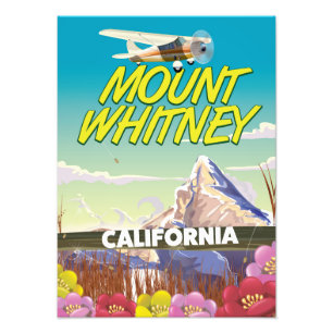 Foto Poster de viagens de Califórnia Mount Whitney