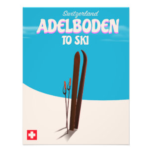Foto Poster de viagens de esqui de Suiça Adelboden