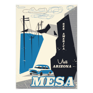 Foto Poster de viagens de estilo de vintage da Arizona 