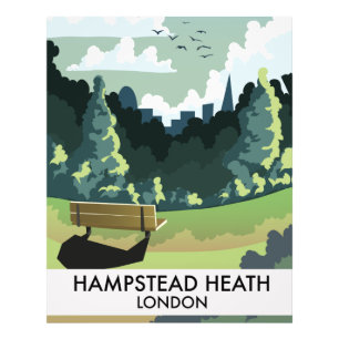 Foto Poster de viagens de Hampstead Heath London.