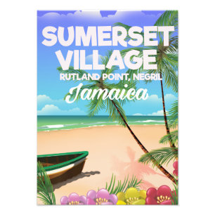 Foto Poster de viagens de Jamaica da vila de Sumerset