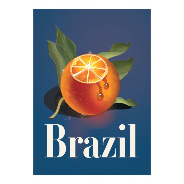 Foto Poster de viagens de Laranjas do Brasil (Frente)