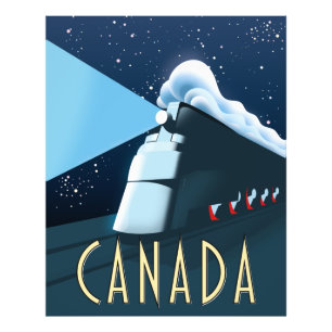 Foto Poster de viagens de locomotiva do Canadá