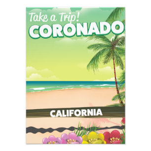 Foto Poster de viagens de praia Coronado California