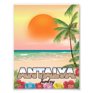 Foto Poster de viagens de praia de Antalya Turkey