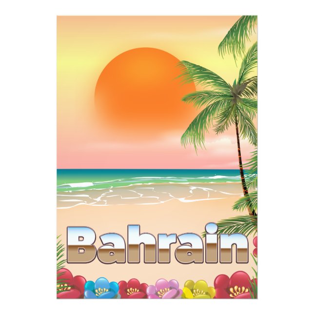 Foto Poster de viagens de praia em Bahrain (Frente)