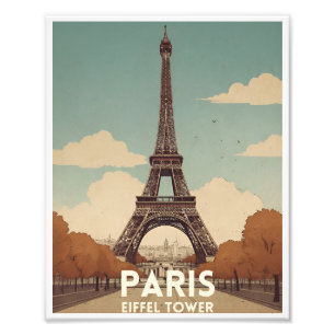 Foto Poster de viagens de Torre Eiffel de Paris POSTE