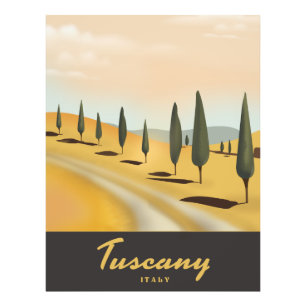 Foto Poster de viagens do estilo vintage da Toscana Itá