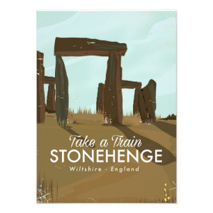 Foto Poster de viagens do trem de Stonehenge Wiltshire
