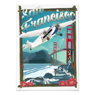 Foto Poster de viagens do vôo de San Francisco