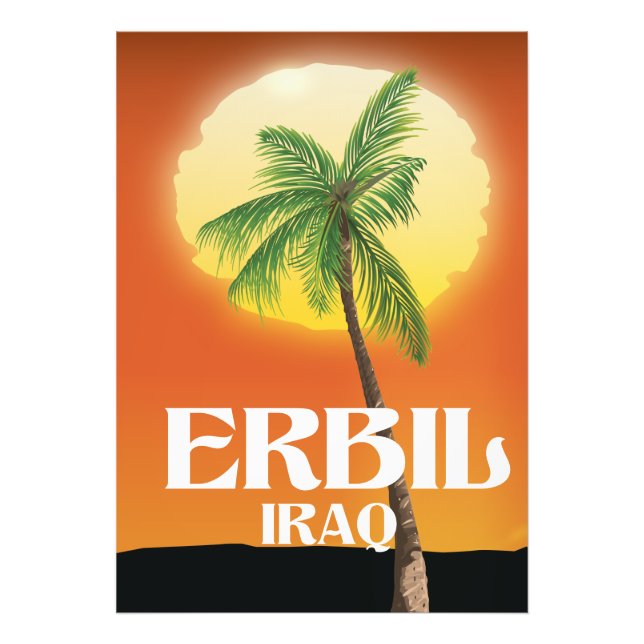 Foto Poster de viagens Erbil Iraque (Frente)