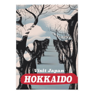 Foto Poster de viagens japonês do estilo do vintage do