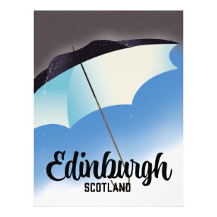 Foto Poster de viagens Umbrella da Escócia Edinburgh
